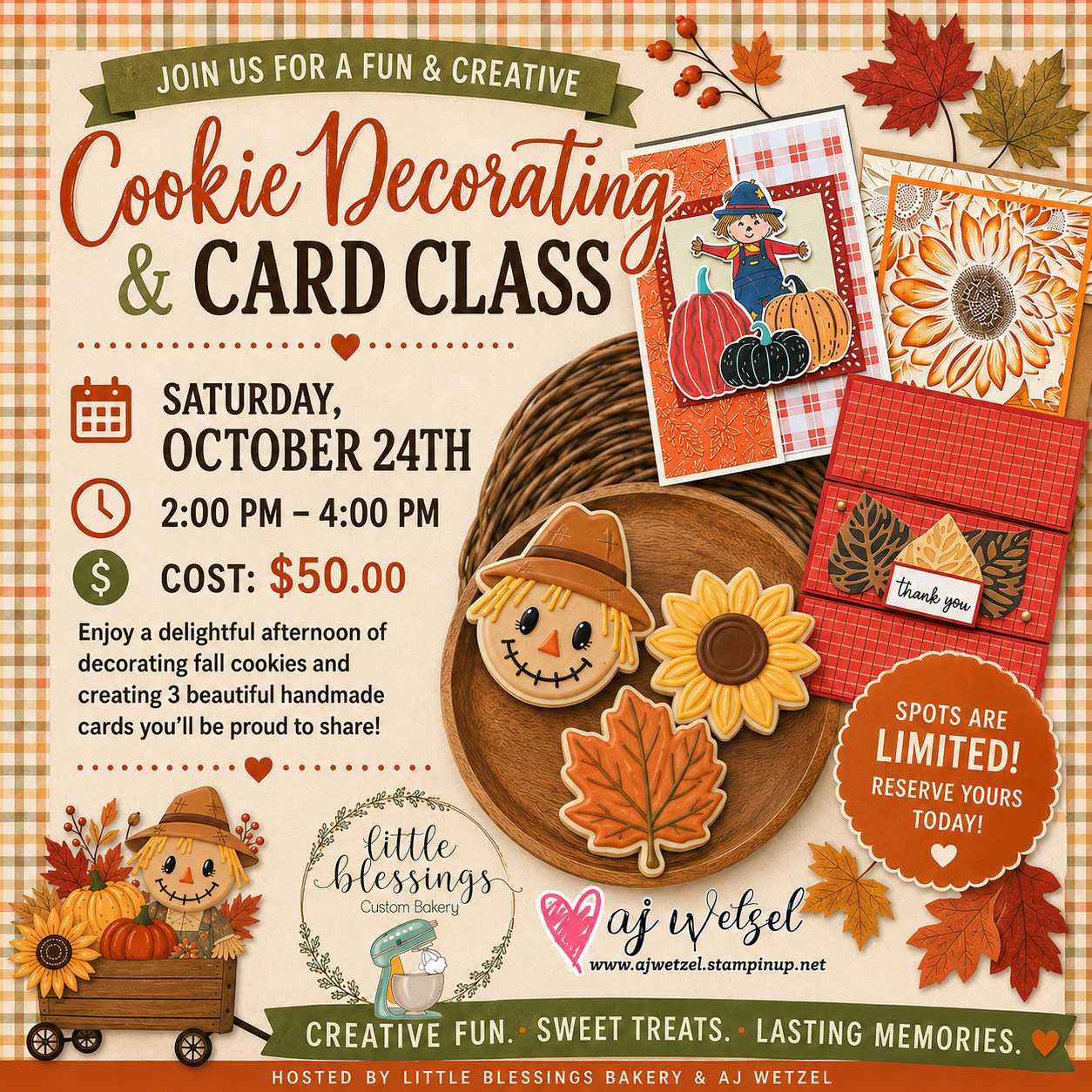 Fall Cookie & Card Class